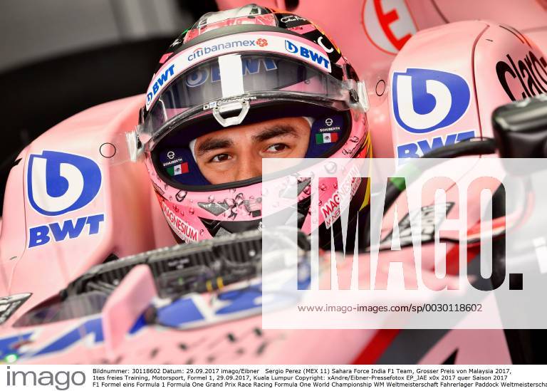 Sergio Perez (MEX 11) Sahara Force India F1 Team, Grosser Preis von Malaysia 2017, 1tes freies Training, Motorsport, Formel 1, 29.09.2017, Kuala Lumpur