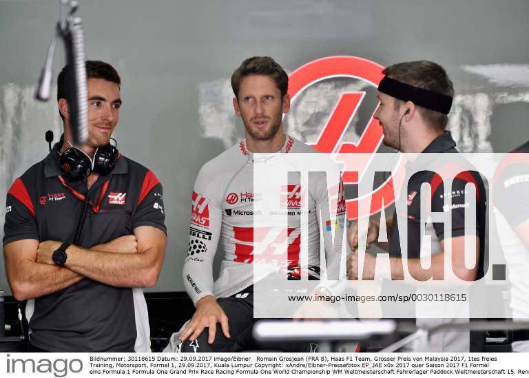 Romain Grosjean (FRA 8), Haas F1 Team, Grosser Preis von Malaysia 2017, 1tes freies Training, Motorsport, Formel 1, 29.09.2017, Kuala Lumpur