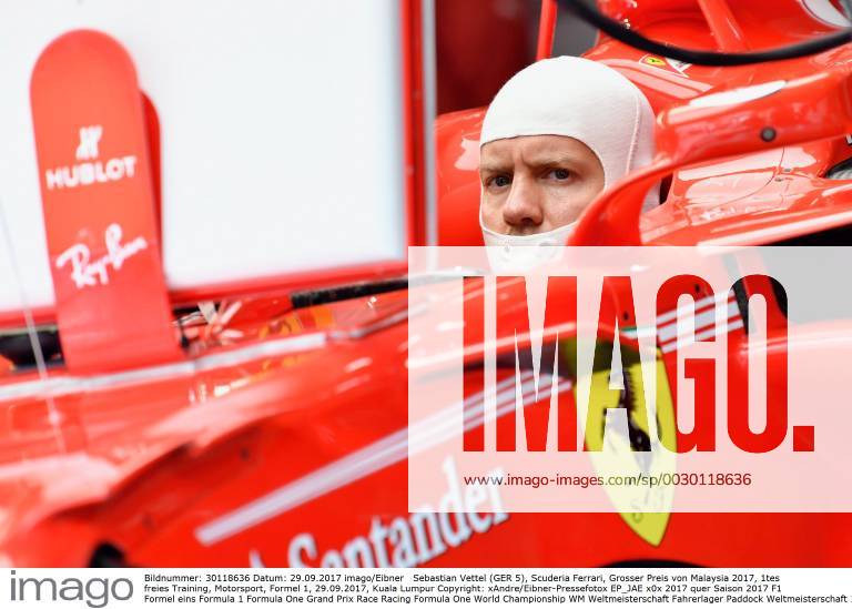 Sebastian Vettel (GER 5), Scuderia Ferrari, Grosser Preis von Malaysia 2017, 1tes freies Training, Motorsport, Formel 1, 29.09.2017, Kuala Lumpur