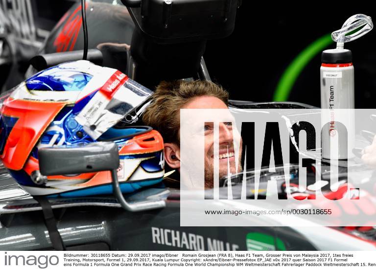 Romain Grosjean (FRA 8), Haas F1 Team, Grosser Preis von Malaysia 2017, 1tes freies Training, Motorsport, Formel 1, 29.09.2017, Kuala Lumpur