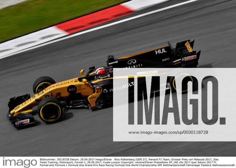 Nico Hülkenberg (GER 27), Renault F1 Team, Grosser Preis von Malaysia 2017, 2tes freies Training, Motorsport, Formel 1, 29.09.2017, Kuala Lumpur