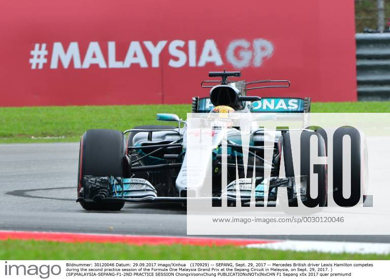 (170929) -- SEPANG, Sept. 29, 2017 -- Mercedes British driver Lewis Hamilton competes during the second practice session of the Formula One Malaysia Grand Prix at the Sepang Circuit in Malaysia, on Sept. 29, 2017. ) (SP)MALAYSIA-SEPANG-F1-2ND PRACTICE SESSION ChongxVoonxChung