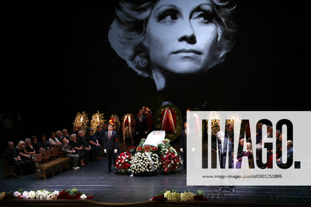 RUSSIA, MOSCOW - AUGUST 7, 2023: A farewell ceremony for actress Irina Miroshnichenko at the Chekhov Moscow Art Drama Theatre. Irina Miroshnichenko died on 3 August aged 81. Artyom Geodakyan TASS 60929517