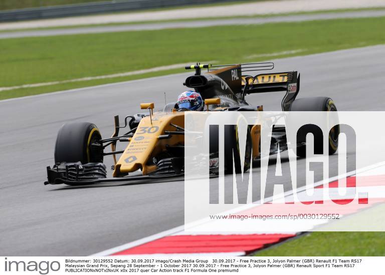 Free Practice 3, Jolyon Palmer (GBR) Renault F1 Team RS17 Malaysian Grand Prix, Sepang 28 September - 1 October 2017 30.09.2017 - Free Practice 3, Jolyon Palmer (GBR) Renault Sport F1 Team RS17