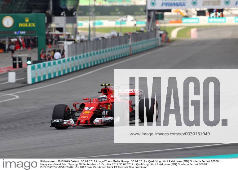 Qualifying, Kimi Raikkonen (FIN) Scuderia Ferrari SF70H Malaysian Grand Prix, Sepang 28 September - 1 October 2017 30.09.2017 - Qualifying, Kimi Raikkonen (FIN) Scuderia Ferrari SF70H