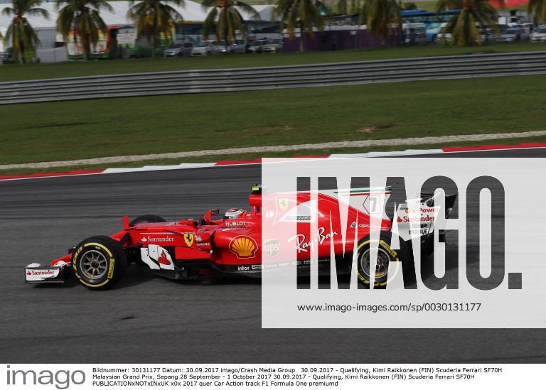 Qualifying, Kimi Raikkonen (FIN) Scuderia Ferrari SF70H Malaysian Grand Prix, Sepang 28 September - 1 October 2017 30.09.2017 - Qualifying, Kimi Raikkonen (FIN) Scuderia Ferrari SF70H