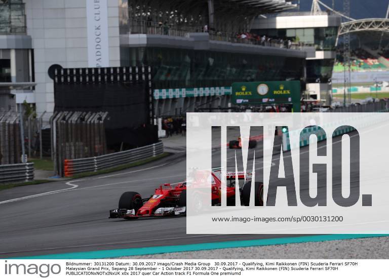 Qualifying, Kimi Raikkonen (FIN) Scuderia Ferrari SF70H Malaysian Grand Prix, Sepang 28 September - 1 October 2017 30.09.2017 - Qualifying, Kimi Raikkonen (FIN) Scuderia Ferrari SF70H