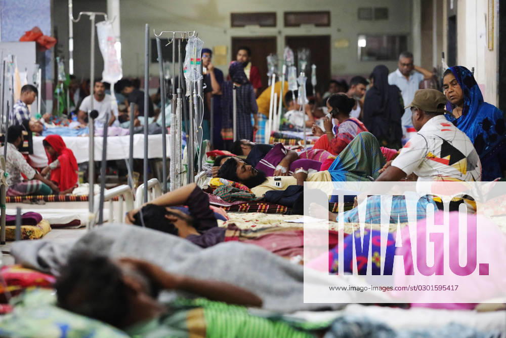 Bangladesh Confronts Surge In Dengue Cases - Dhaka People suffering from dengue fever as they admitted for treatment at a government hospital in Dhaka, Bangladesh, on August 12, 2023. The dengue outbreak in Bangladesh has taken a worrisome turn as the number of cases and fatalities continue to rise, signaling an alarming trend this year. Photo by Habibur Rahman ABACAPRESS.COM Dhaka 1100 Bangladesh