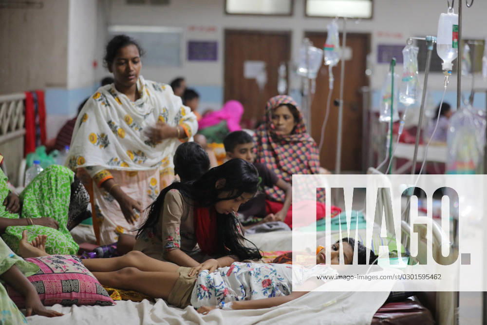 Bangladesh Confronts Surge In Dengue Cases - Dhaka People suffering from dengue fever as they admitted for treatment at a government hospital in Dhaka, Bangladesh, on August 12, 2023. The dengue outbreak in Bangladesh has taken a worrisome turn as the number of cases and fatalities continue to rise, signaling an alarming trend this year. Photo by Habibur Rahman ABACAPRESS.COM Dhaka 1100 Bangladesh