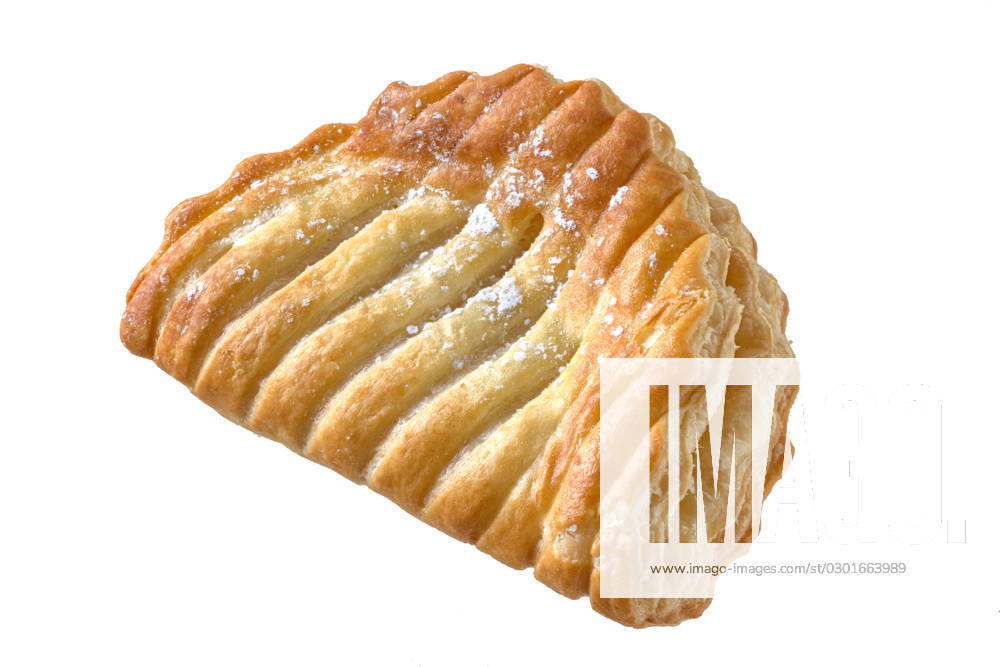 IMAGO Creative, Food, Gebäck, Apfeltaschen Apfeltasche Apfeltasche. Apple turnover, isolated; chausson aux pommes