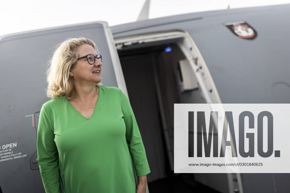 German Development Minister Svenja Schulze departing for Abuja, Nigeria in Nouakchott, 15 08 2023 Nouakchott Mauritania.