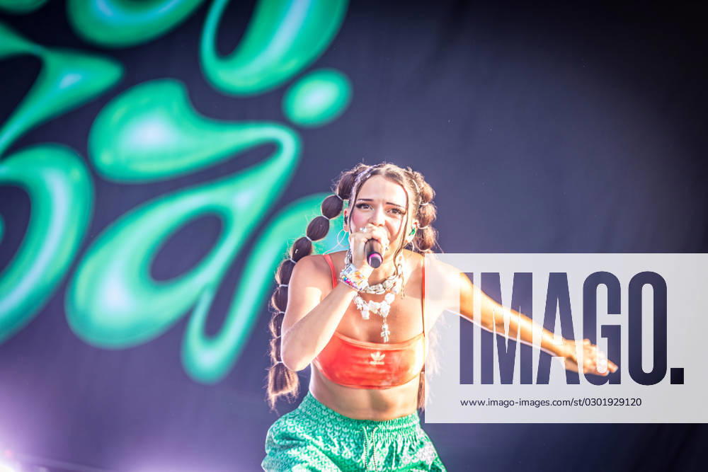 German rapper Nina Chuba Nina Katrin Kaiser on the Blue Stage of Highfield 2023 Highfield Day 3 Nina Chuba