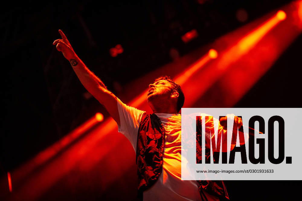 German rapper Marteria Marten Laciny on the Green Stage of the Highfield Festival Marteria was the closing act of the festival Highfield Day 3 Marteria