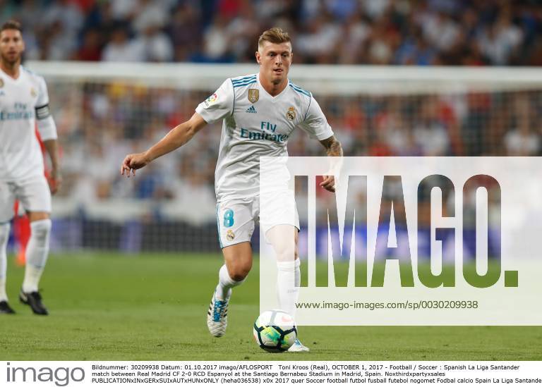 Toni Kroos (Real), OCTOBER 1, 2017 - Football Soccer : Spanish La Liga Santander match between Real Madrid CF 2-0 RCD Espanyol at the Santiago Bernabeu Stadium in Madrid, Spain. Noxthirdxpartyxsales (heha036538)