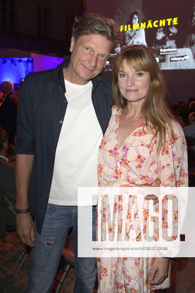 Roland Suso Richter and Ina Paule Klink at the opening reception of the UFA Film Nights 2023 on the roof terrace of the Bertelsmann Representative Office Berlin, 23 08 2023 Foto:xF.xFuturexImagex ufa_3916