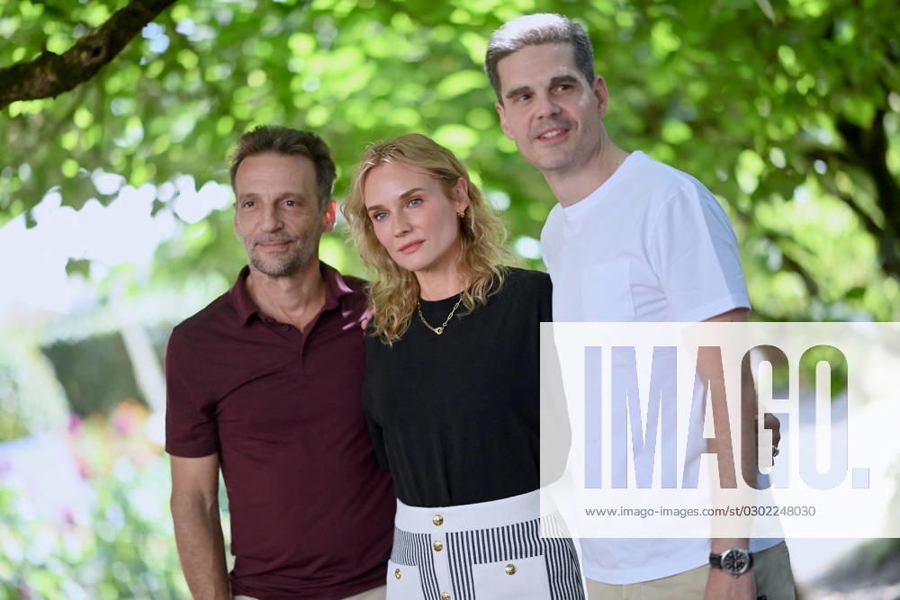 16th Angouleme Film Festival - Visions Photocall Mathieu Kassovitz, Diane Kruger and Director Yann Gozlan attend the Visions photocall as part of the 16th Angouleme Film Festival on August 24, 2023 in Angouleme, France. Photo by Franck Castel ABACAPRESS.COM Angouleme France