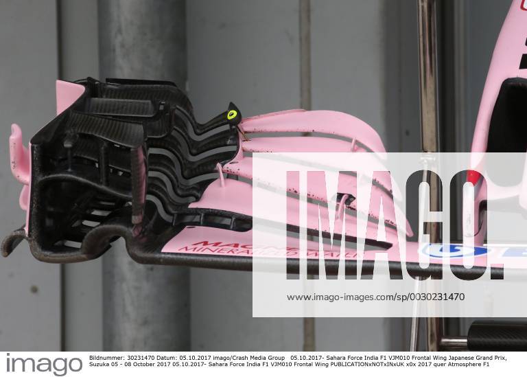 Sahara Force India F1 VJM010 Frontal Wing Japanese Grand Prix, Suzuka 05 - 08 October 2017 05.10.2017- Sahara Force India F1 VJM010 Frontal Wing