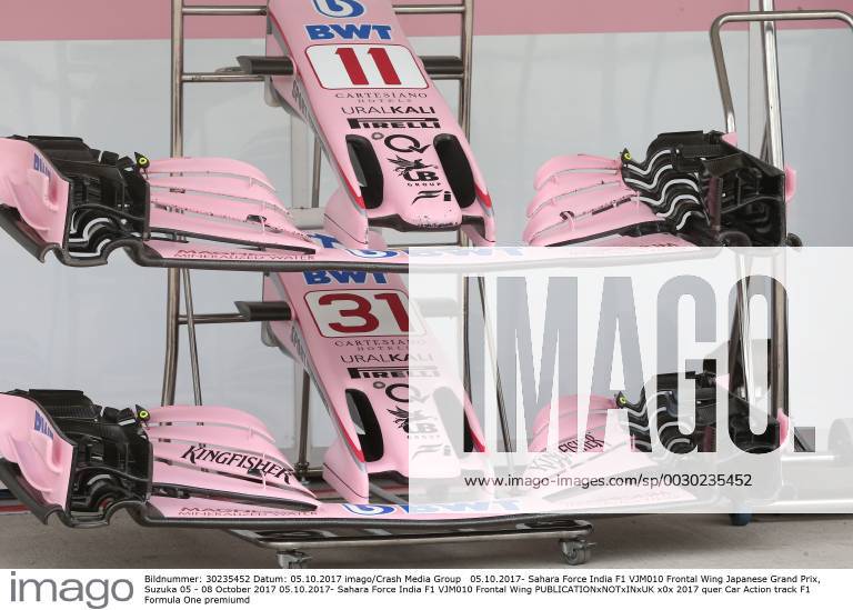 Sahara Force India F1 VJM010 Frontal Wing Japanese Grand Prix, Suzuka 05 - 08 October 2017 05.10.2017- Sahara Force India F1 VJM010 Frontal Wing