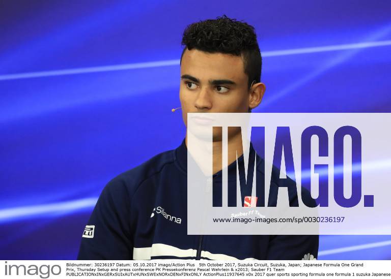 5th October 2017, Suzuka Circuit, Suzuka, Japan; Japanese Formula One Grand Prix, Thursday Setup and press conference PK Pressekonferenz Pascal Wehrlein & x2013; Sauber F1 Team ActionPlus11937645