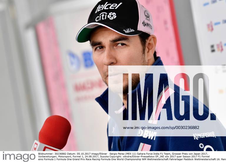 Sergio Perez (MEX 11) Sahara Force India F1 Team, Grosser Preis von Japan 2017, Vorbereitungen, Motorsport, Formel 1, 24.08.2017, Suzuka