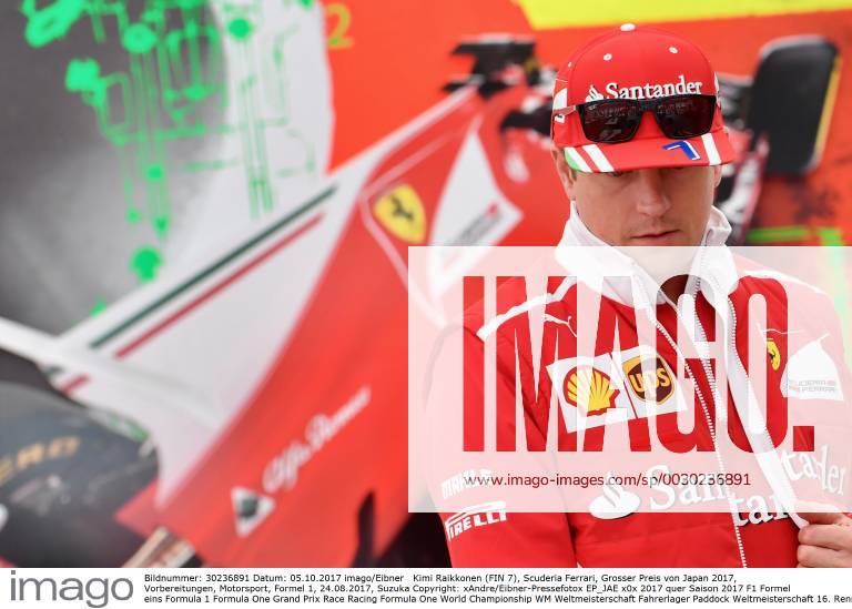 Kimi Raikkonen (FIN 7), Scuderia Ferrari, Grosser Preis von Japan 2017, Vorbereitungen, Motorsport, Formel 1, 24.08.2017, Suzuka