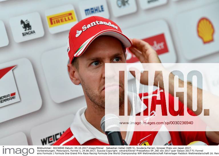 Sebastian Vettel (GER 5), Scuderia Ferrari, Grosser Preis von Japan 2017, Vorbereitungen, Motorsport, Formel 1, 24.08.2017, Suzuka