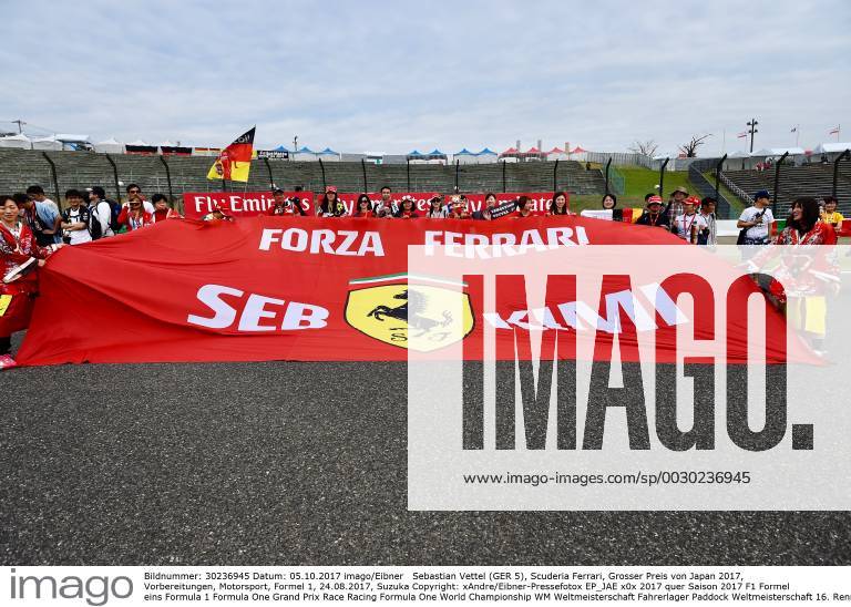Sebastian Vettel (GER 5), Scuderia Ferrari, Grosser Preis von Japan 2017, Vorbereitungen, Motorsport, Formel 1, 24.08.2017, Suzuka