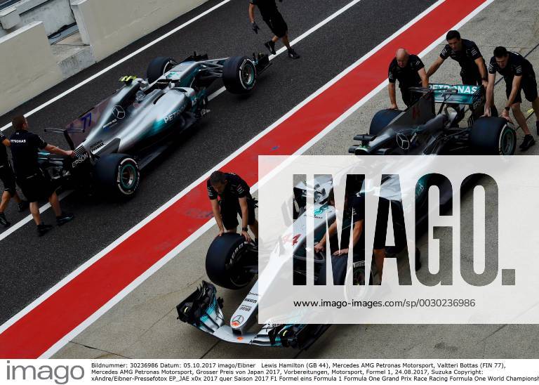 Lewis Hamilton (GB 44), Mercedes AMG Petronas Motorsport, Valtteri Bottas (FIN 77), Mercedes AMG Petronas Motorsport, Grosser Preis von Japan 2017, Vorbereitungen, Motorsport, Formel 1, 24.08.2017, Suzuka