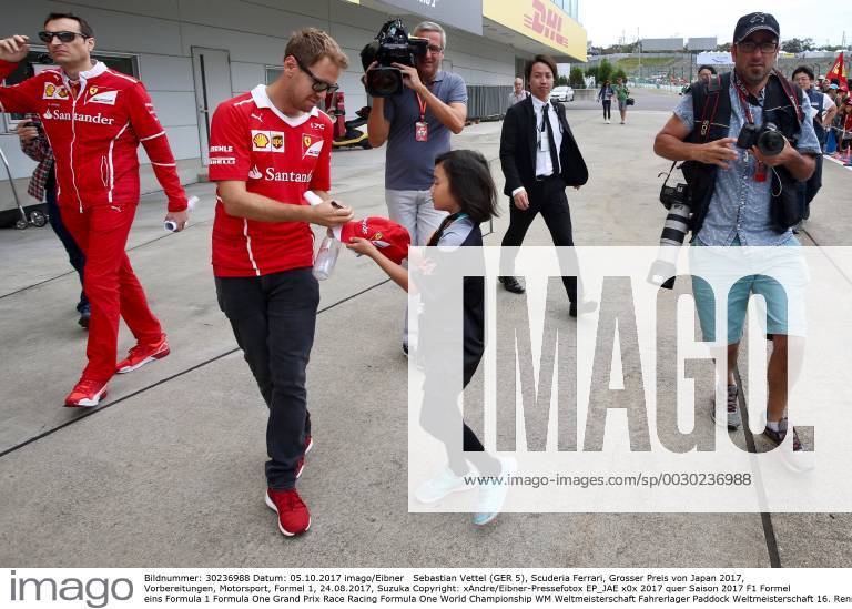 Sebastian Vettel (GER 5), Scuderia Ferrari, Grosser Preis von Japan 2017, Vorbereitungen, Motorsport, Formel 1, 24.08.2017, Suzuka