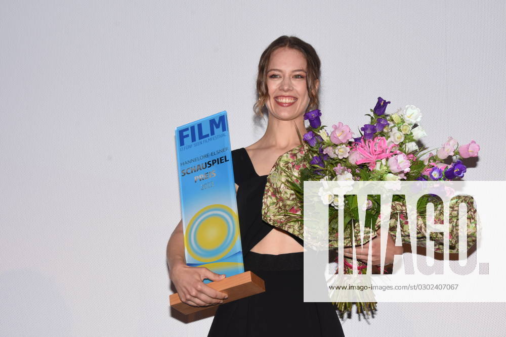 Paula Beer actress Hannelore Elsner award winner Starnberg near Munich 27 08 2023 Schlossberghalle Starnberg Fuenfseen Film Festival award ceremony Hannelore Elsner acting award Starnberg