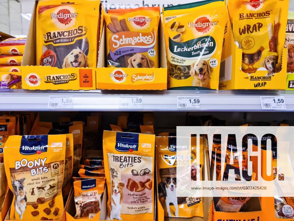 Keel, Germany 09 November 2022 Hundeleckerlis the Brand Pedigree in a Supermarket 1127102872