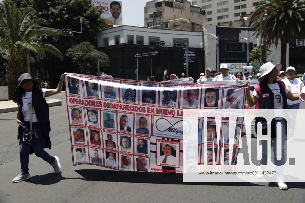 Mexiko, Internationaler Tag der Verschwundenen in Mexiko-Stadt August 30, 2023, Mexico City, Mexico: Relatives and activists commemorate the International Day of the Victims of Enforced Disappearance; They demand justice and investigations of their cases to locate their relatives. Protests at the Glorieta of the Disappeared in Mexico City. on August 30, 2023 in Mexico City, Mexico Mexico City Mexico - ZUMAe321 20230830_zia_e321_025