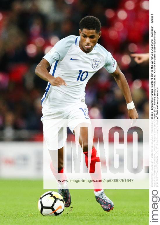 England s Marcus Rashford during the World Cup Qualifying - European - Group F match at Wembley Stadium, London. Picture date 5th October 2017. Picture credit should read: Charlie Forgham-Bailey Sportimage .