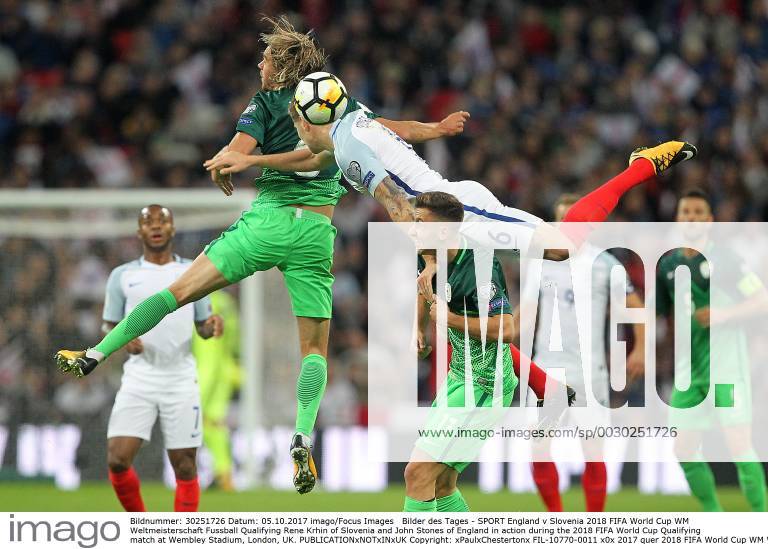 - SPORT England v Slovenia 2018 FIFA World Cup WM Weltmeisterschaft Fussball Qualifying Rene Krhin of Slovenia and John Stones of England in action during the 2018 FIFA World Cup Qualifying match at Wembley Stadium, London, UK. Content Not Available For UK Newspapers