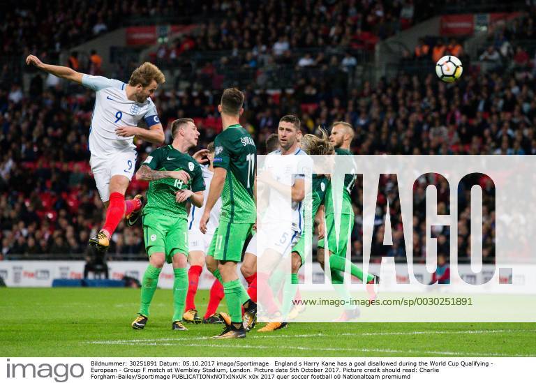 England s Harry Kane has a goal disallowed during the World Cup Qualifying - European - Group F match at Wembley Stadium, London. Picture date 5th October 2017. Picture credit should read: Charlie Forgham-Bailey Sportimage .
