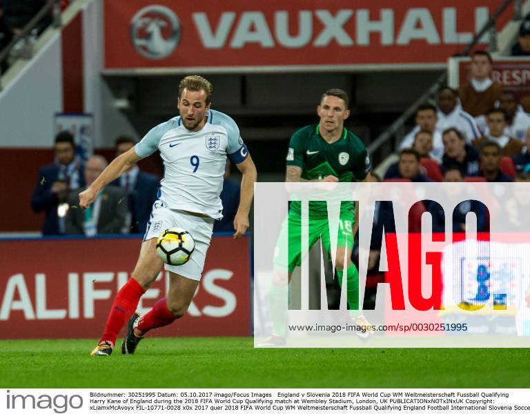 England v Slovenia 2018 FIFA World Cup WM Weltmeisterschaft Fussball Qualifying Harry Kane of England during the 2018 FIFA World Cup Qualifying match at Wembley Stadium, London, UK Content Not Available For UK Newspapers