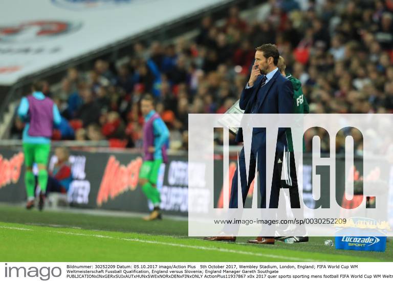 5th October 2017, Wembley Stadium, London, England; FIFA World Cup WM Weltmeisterschaft Fussball Qualification, England versus Slovenia; England Manager Gareth Southgate ActionPlus11937867