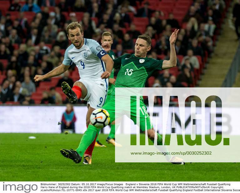 England v Slovenia 2018 FIFA World Cup WM Weltmeisterschaft Fussball Qualifying Harry Kane of England during the 2018 FIFA World Cup Qualifying match at Wembley Stadium, London, UK Content Not Available For UK Newspapers