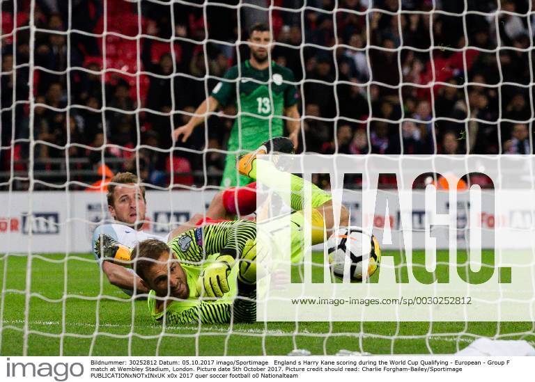 England s Harry Kane scoring during the World Cup Qualifying - European - Group F match at Wembley Stadium, London. Picture date 5th October 2017. Picture credit should read: Charlie Forgham-Bailey Sportimage .