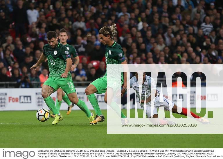England v Slovenia 2018 FIFA World Cup WM Weltmeisterschaft Fussball Qualifying Raheem Sterling of England in action during the 2018 FIFA World Cup Qualifying match at Wembley Stadium, London, UK. Content Not Available For UK Newspapers