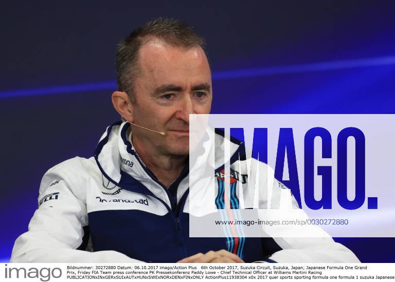 6th October 2017, Suzuka Circuit, Suzuka, Japan; Japanese Formula One Grand Prix, Friday FIA Team press conference PK Pressekonferenz Paddy Lowe - Chief Technical Officer at Williams Martini Racing ActionPlus11938304