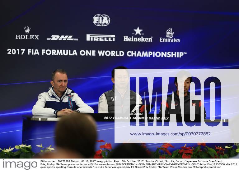 6th October 2017, Suzuka Circuit, Suzuka, Japan; Japanese Formula One Grand Prix, Friday FIA Team press conference PK Pressekonferenz ActionPlus11938306