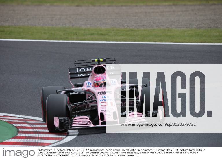 free practice 3, Esteban Ocon (FRA) Sahara Force India F1 VJM10 Japanese Grand Prix, Suzuka 05 - 08 October 2017 07.10.2017- free practice 3, Esteban Ocon (FRA) Sahara Force India F1 VJM10