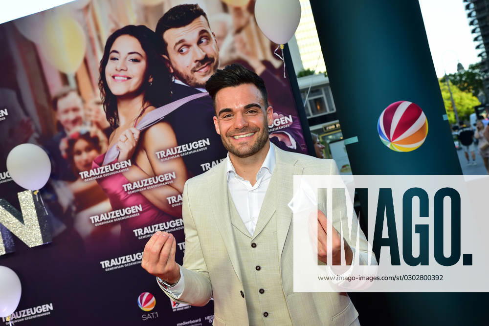 Premiere of TRAUZEUGEN Stefano Zarrella, brother of the singer and presenter Giovanni Zarrella Arrival, Red Carpet to the premiere of TRAUZEUGEN in the cinema ZooPalast in Berlin, on 05 09 2023 Photopress Mueller