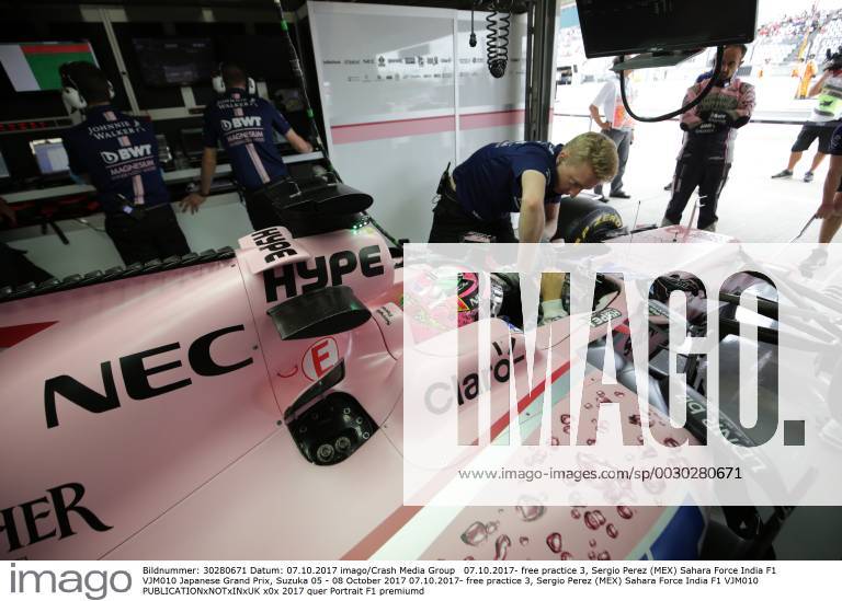 free practice 3, Sergio Perez (MEX) Sahara Force India F1 VJM010 Japanese Grand Prix, Suzuka 05 - 08 October 2017 07.10.2017- free practice 3, Sergio Perez (MEX) Sahara Force India F1 VJM010