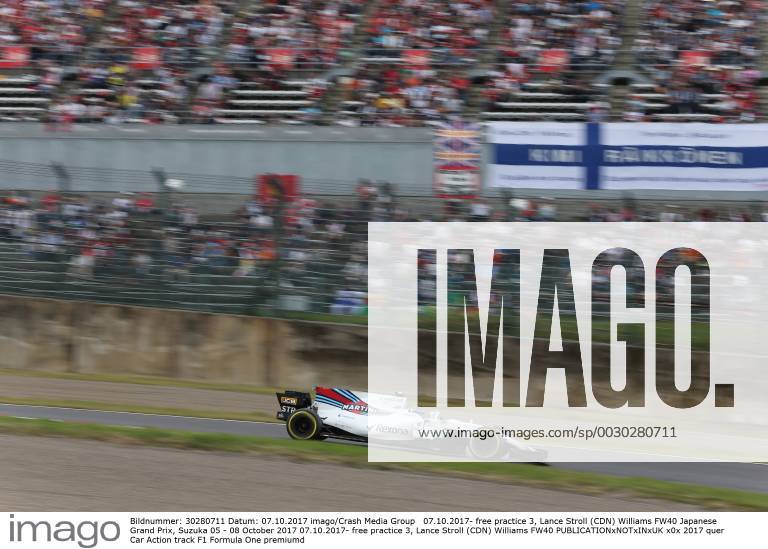free practice 3, Lance Stroll (CDN) Williams FW40 Japanese Grand Prix, Suzuka 05 - 08 October 2017 07.10.2017- free practice 3, Lance Stroll (CDN) Williams FW40