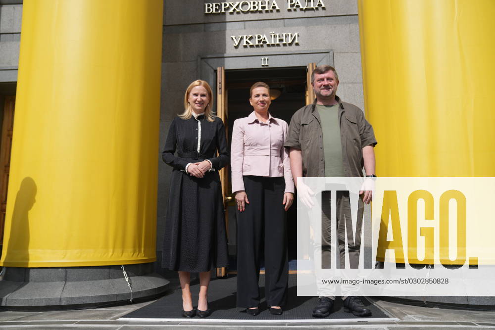 Denmarks Prime Minister Mette Frederiksen arrives at the parliament in Kyiv, Ukraine, Wednesday September 6, 2023 , Kyiv Denmark