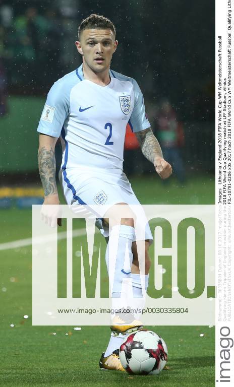 Lithuania v England 2018 FIFA World Cup WM Weltmeisterschaft Fussball Qualifying Kieran Trippier of England in action during the 2018 FIFA World Cup Qualifying match at LFF Stadium, Vilnius Content Not Available For UK Newspapers