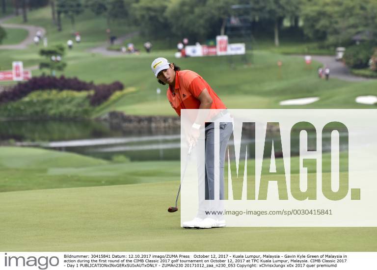 Kuala Lumpur, Malaysia - Gavin Kyle Green of Malaysia in action during the first round of the CIMB Classic 2017 golf tournament on October 12, 2017 at TPC Kuala Lumpur, Malaysia. CIMB Classic 2017 - Day 1 - ZUMAn230 20171012_zaa_n230_053