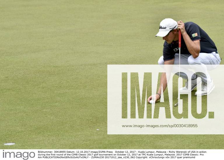 Kuala Lumpur, Malaysia - Richy Werenski of USA in action during the first round of the CIMB Classic 2017 golf tournament on October 12, 2017 at TPC Kuala Lumpur, Malaysia. 2017 CIMB Classic: Pro Am - ZUMAn230 20171012_zaa_n230_062